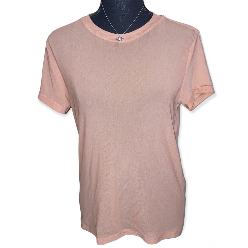 Sheer beige blouse